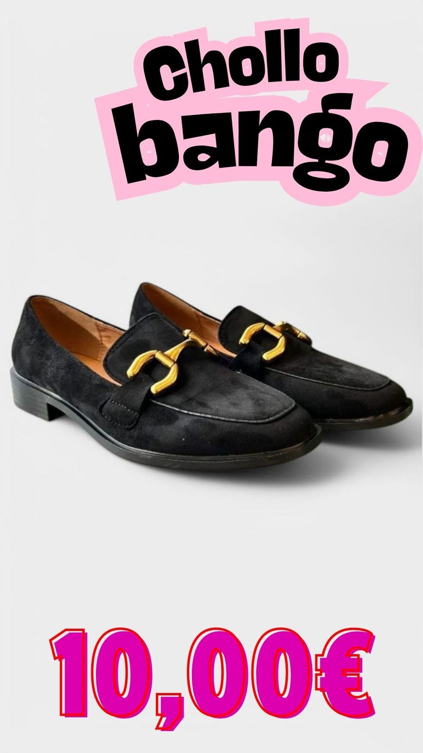 Mocasin cadena negro