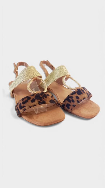 Sandalia bombon leopardo