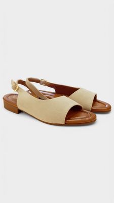 Sandalia luna beige