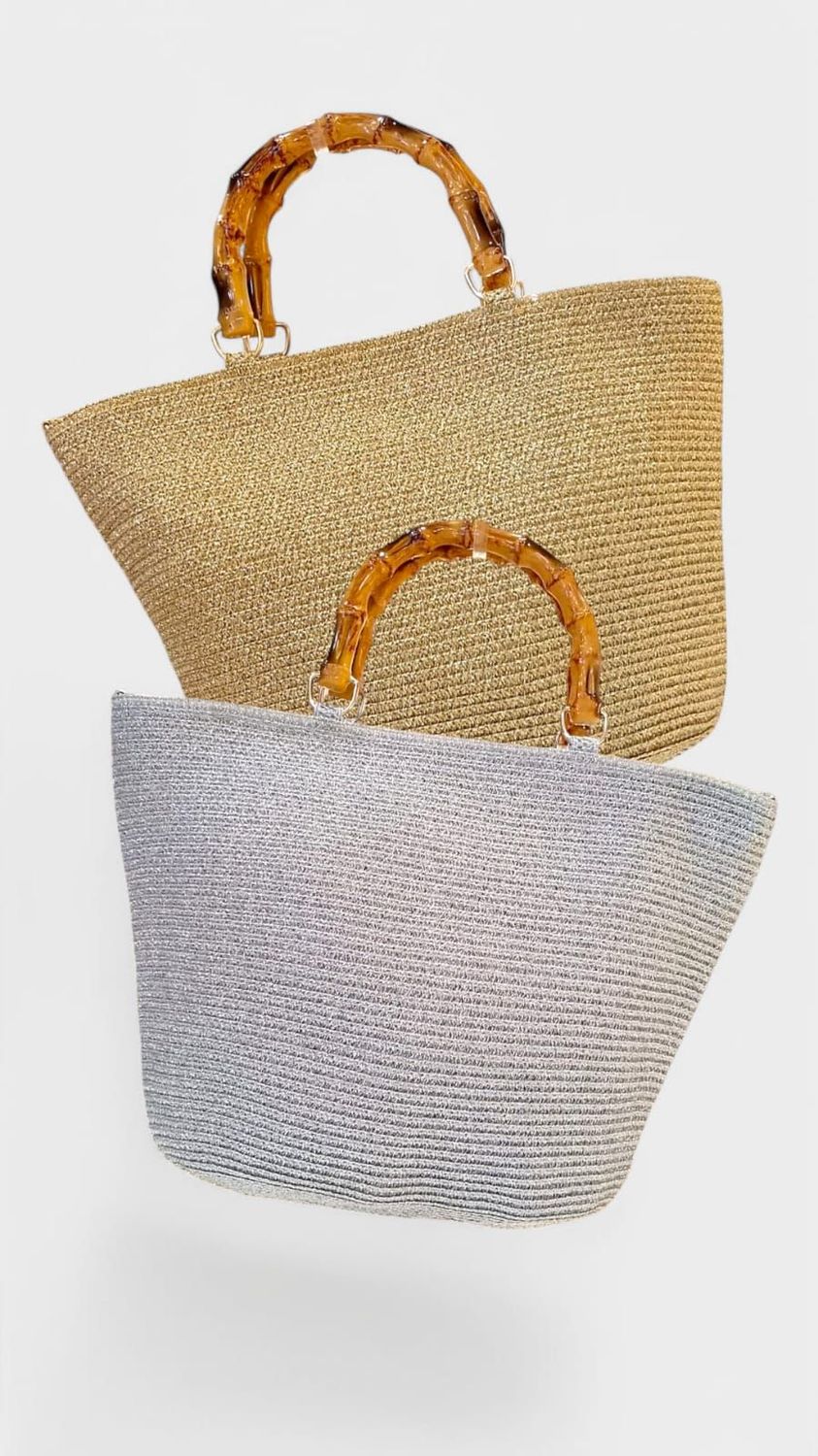 Bolso asa bambu