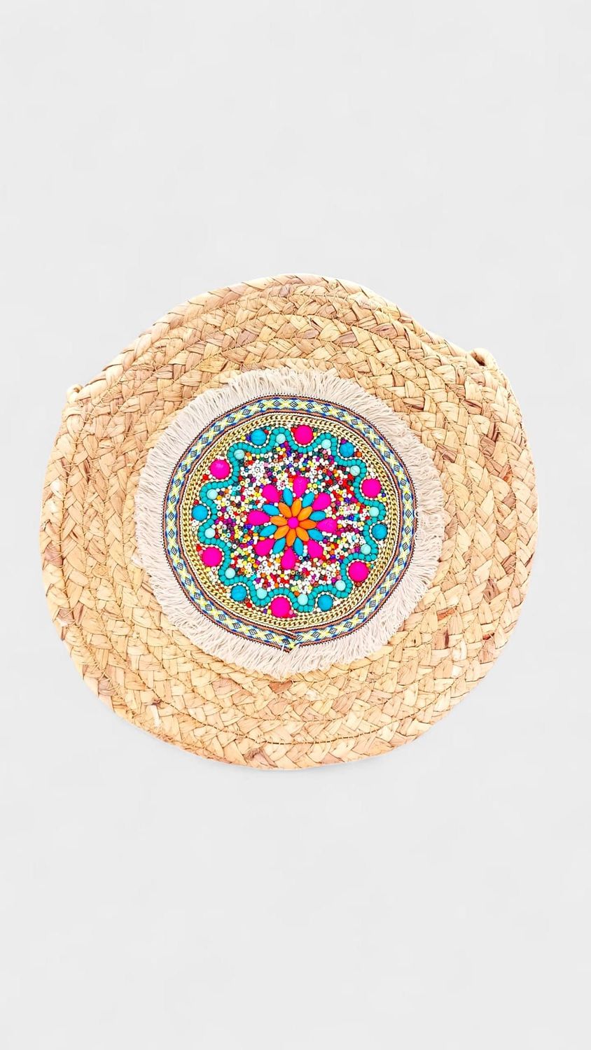Bolso rafia mandala