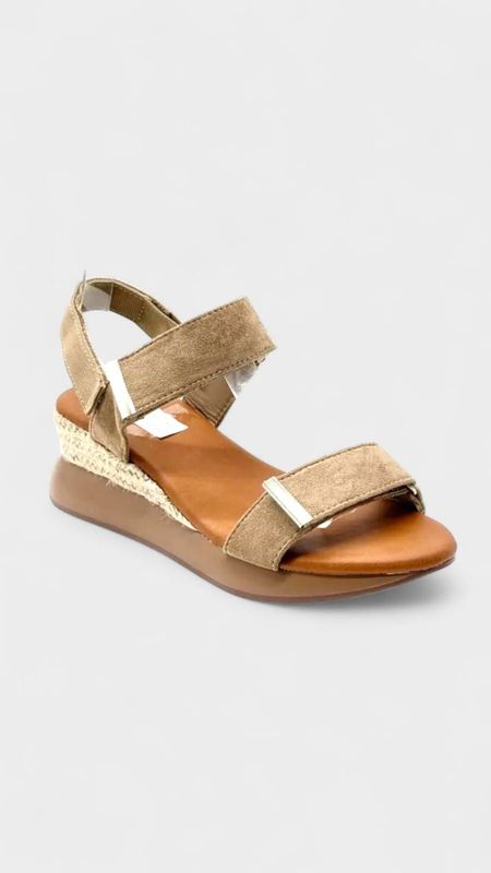 Sandalia Sofia velcro kaki