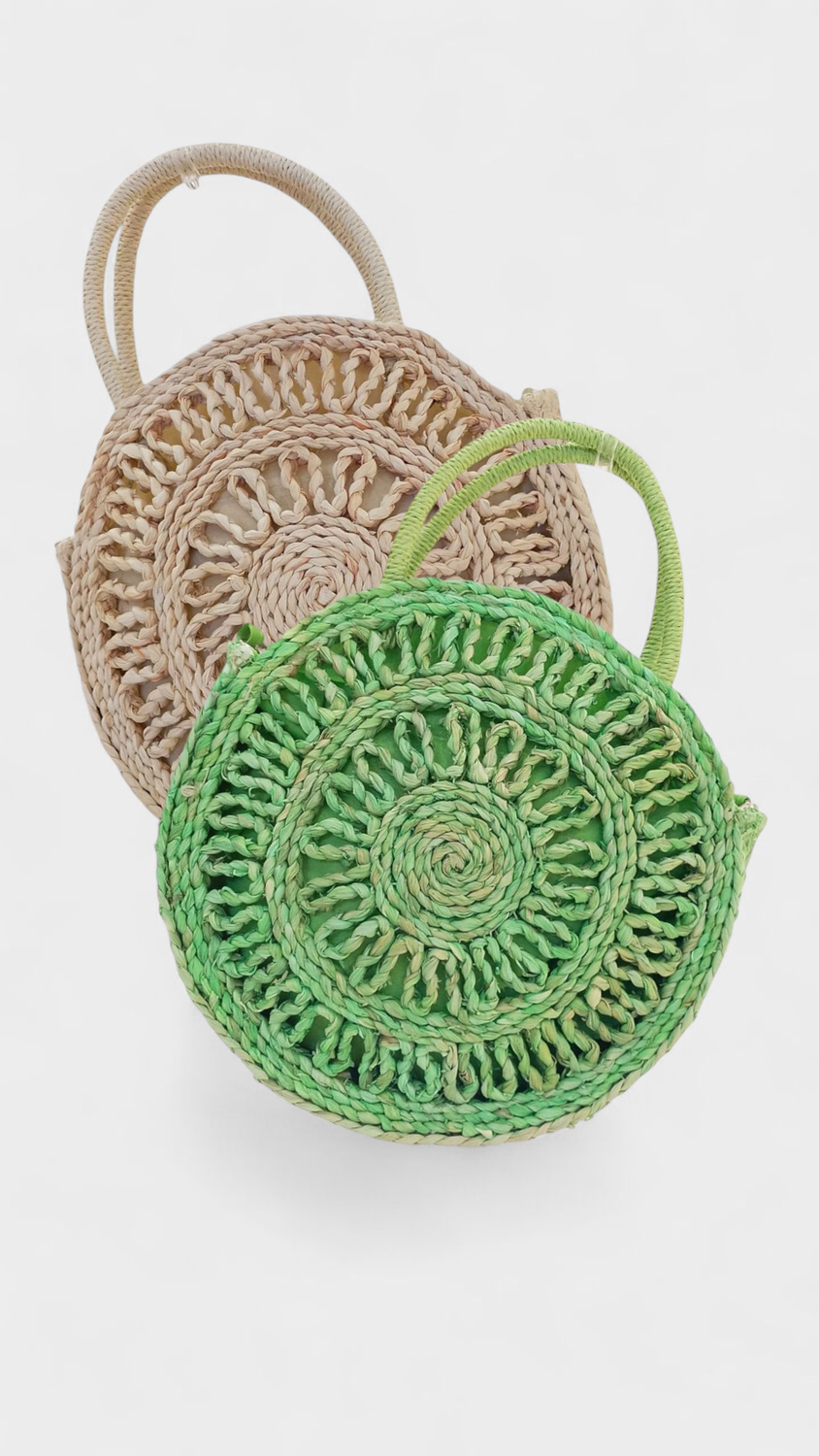 Bolso Rafia Redondo