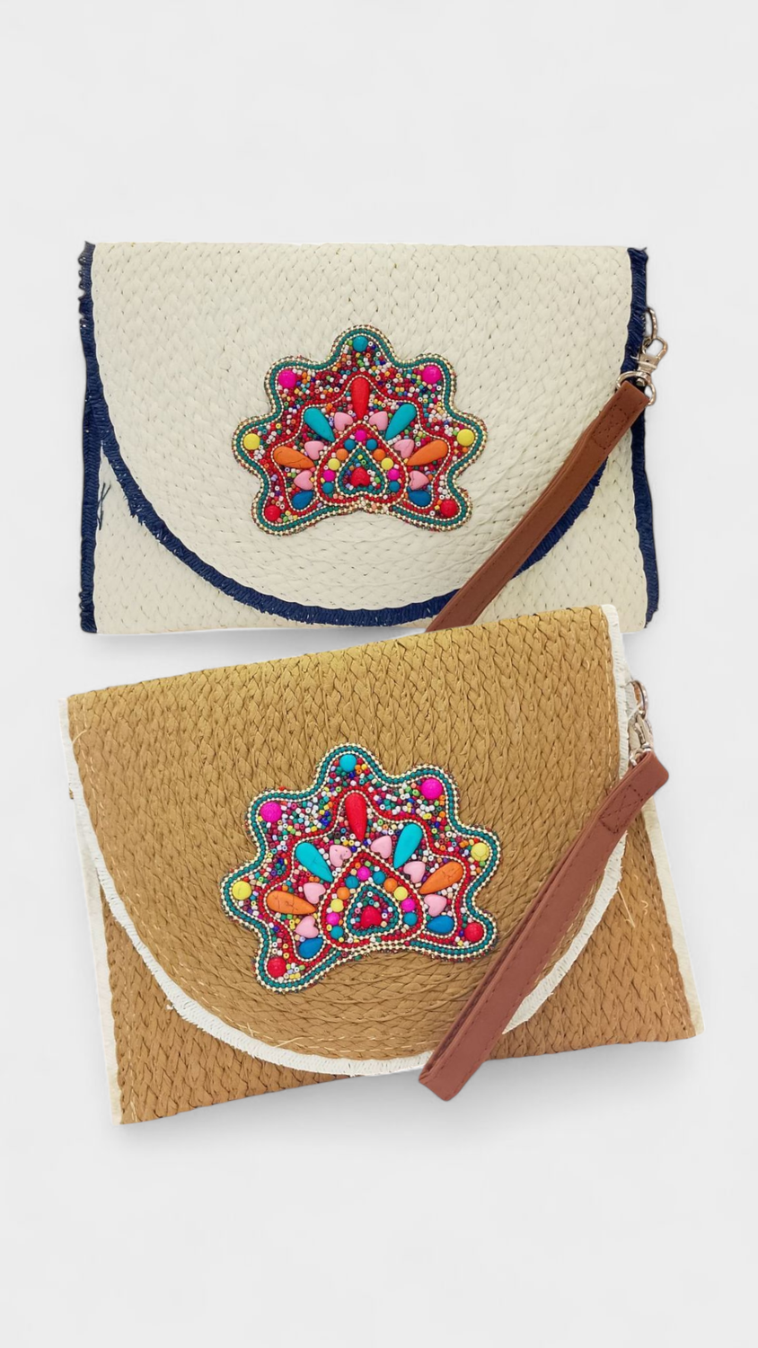 Bolso Rafia Sobre Piedras