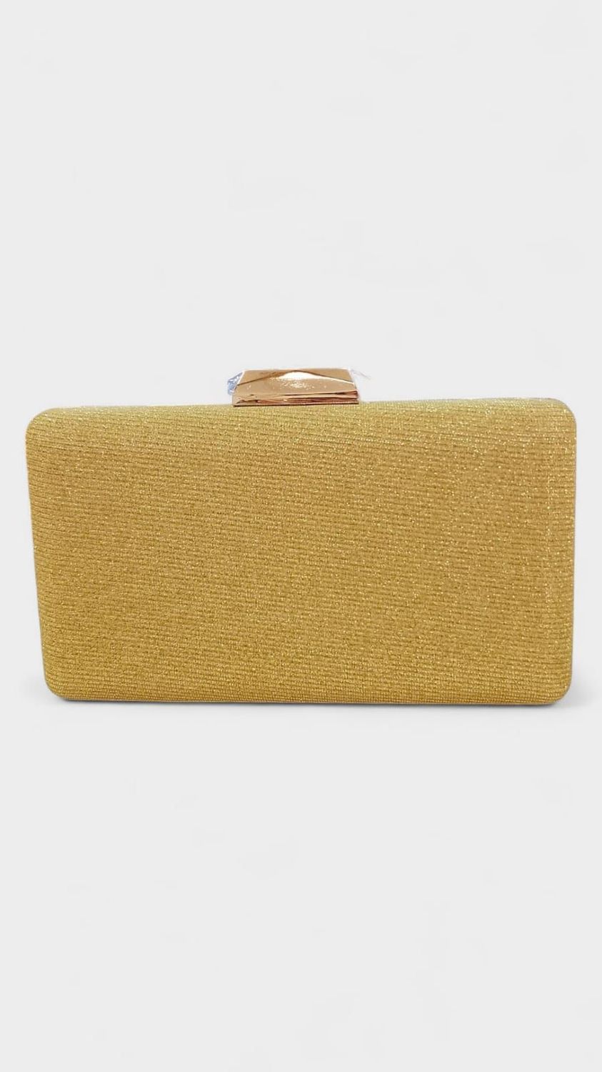 Bolso fiesta rigido purpurina