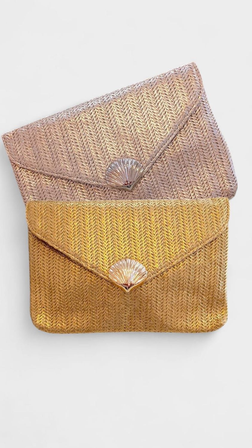 Bolso rafia trenzado