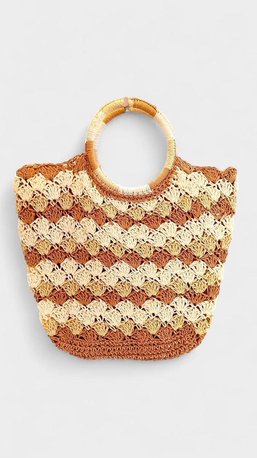 Bolso rafia aro
