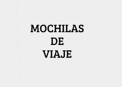 Mochilas de viaje