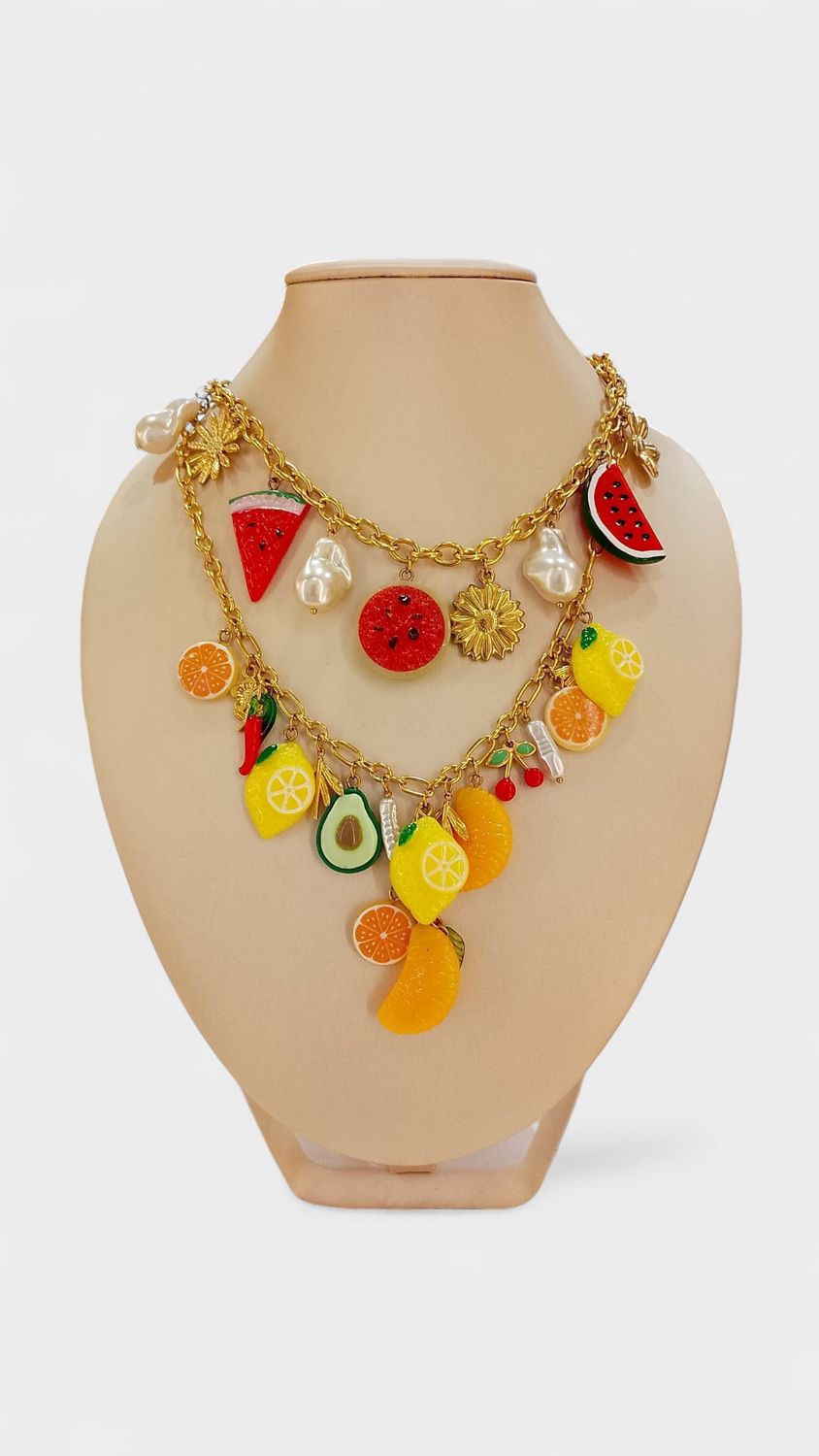 Collares gemas frutales