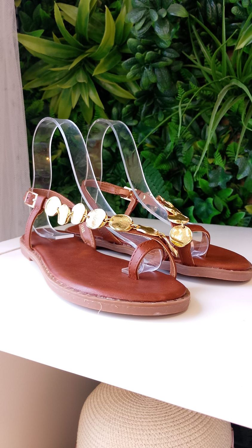 Sandalia cairo moneda camel