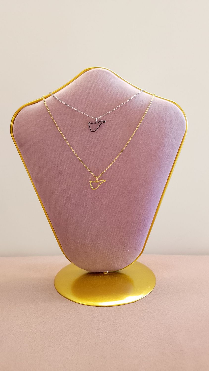 Collar silueta Tenerife ACERO