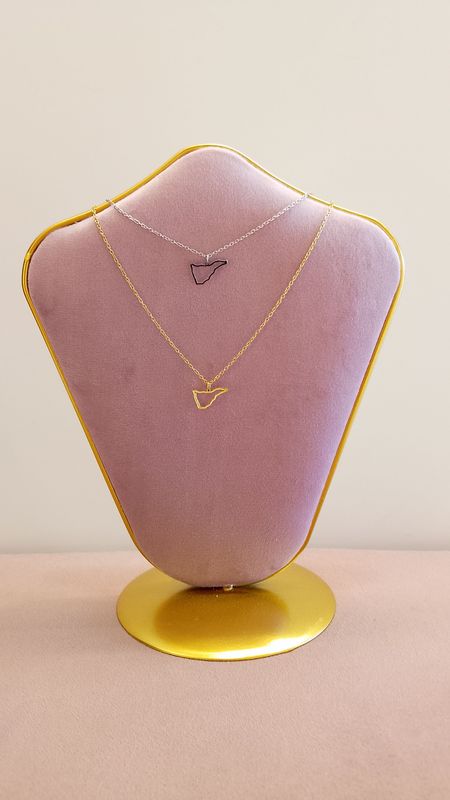 Collar silueta Tenerife ACERO
