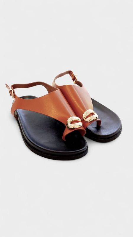 Sandalia Dedo Amira Camel