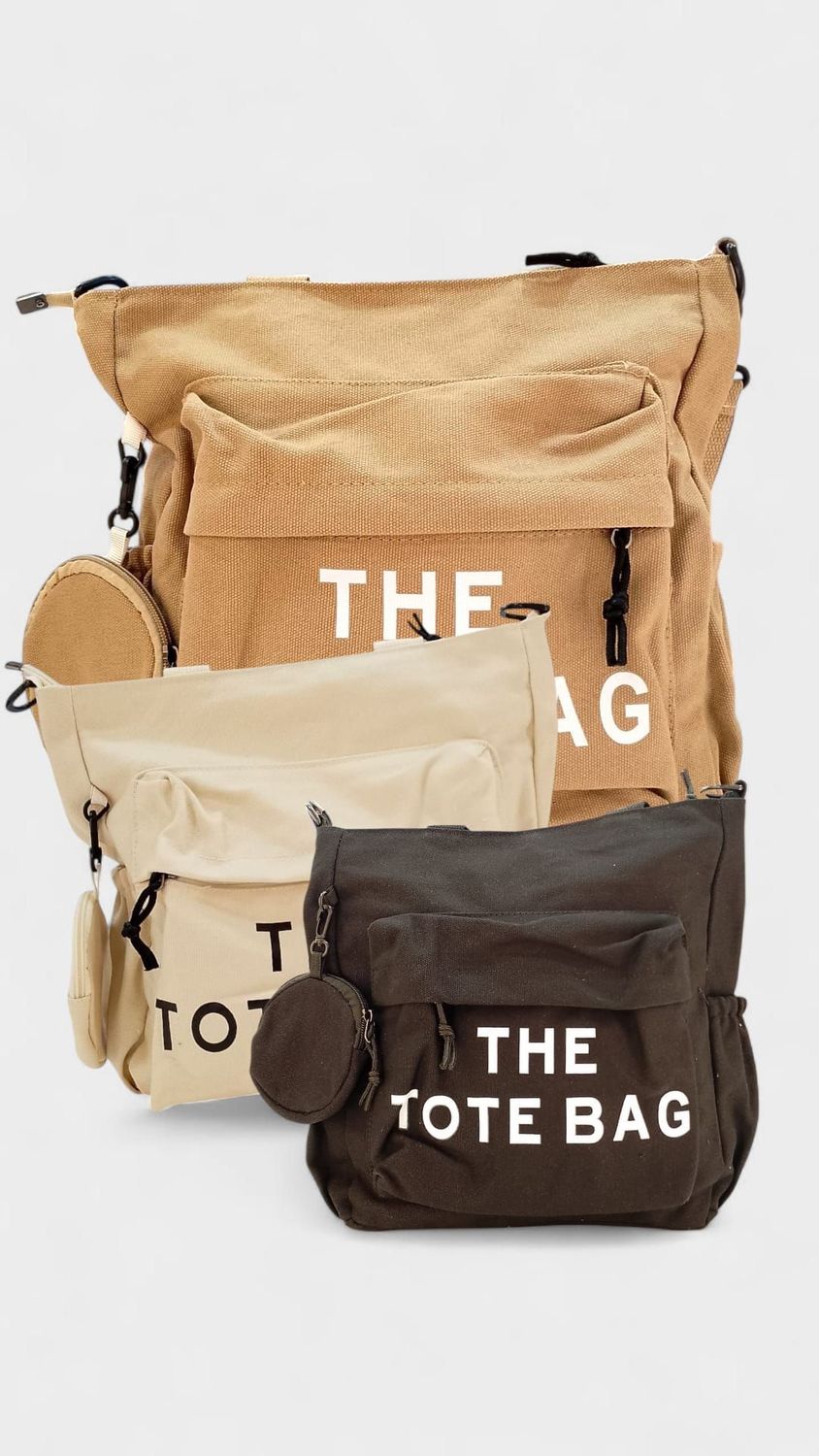 Bolso lona cuadrado