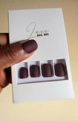 Burgundy Short Matte Set 