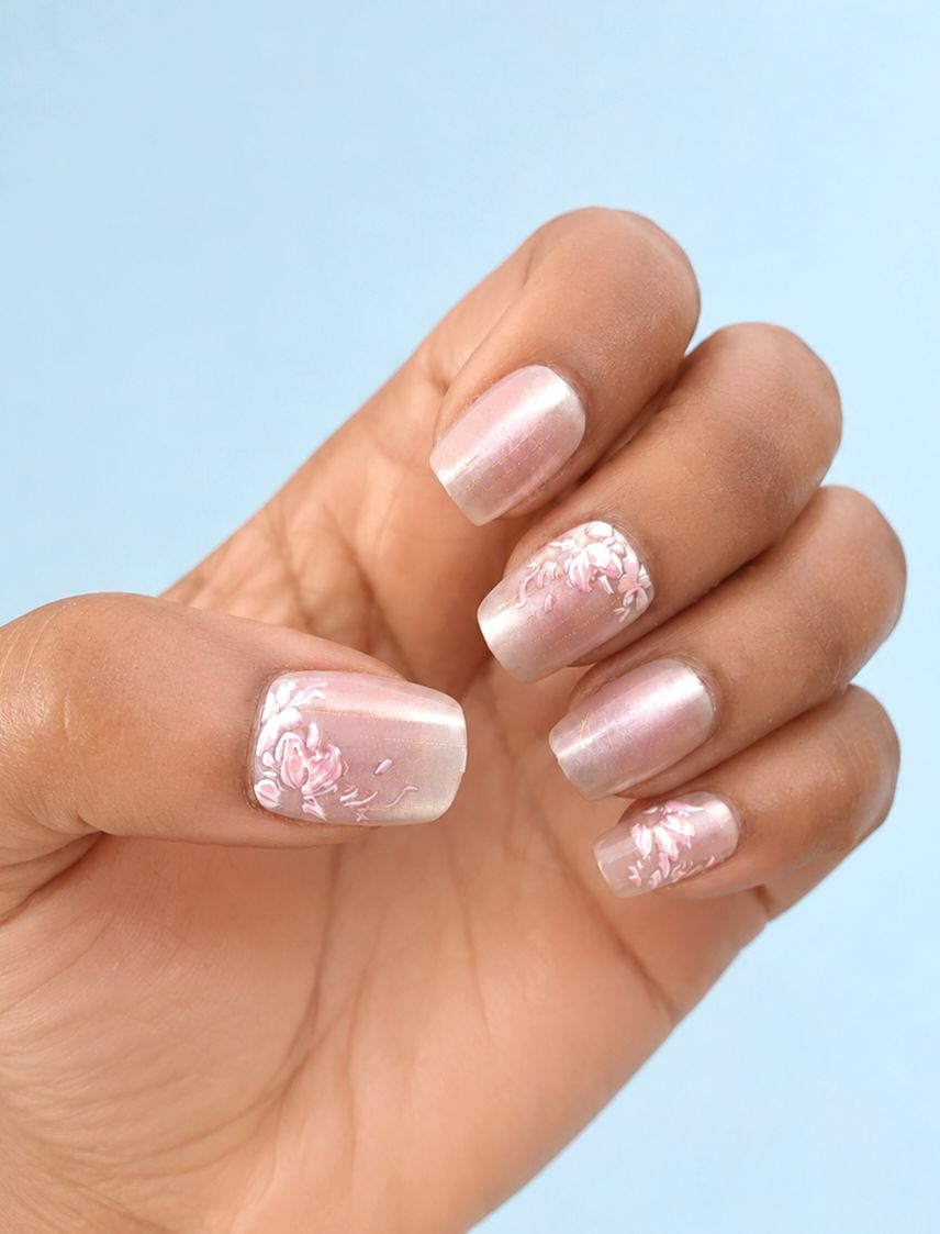 Blush Floral Cat-eye