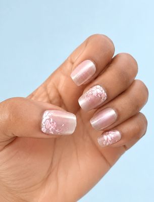 Blush Floral Cat-eye