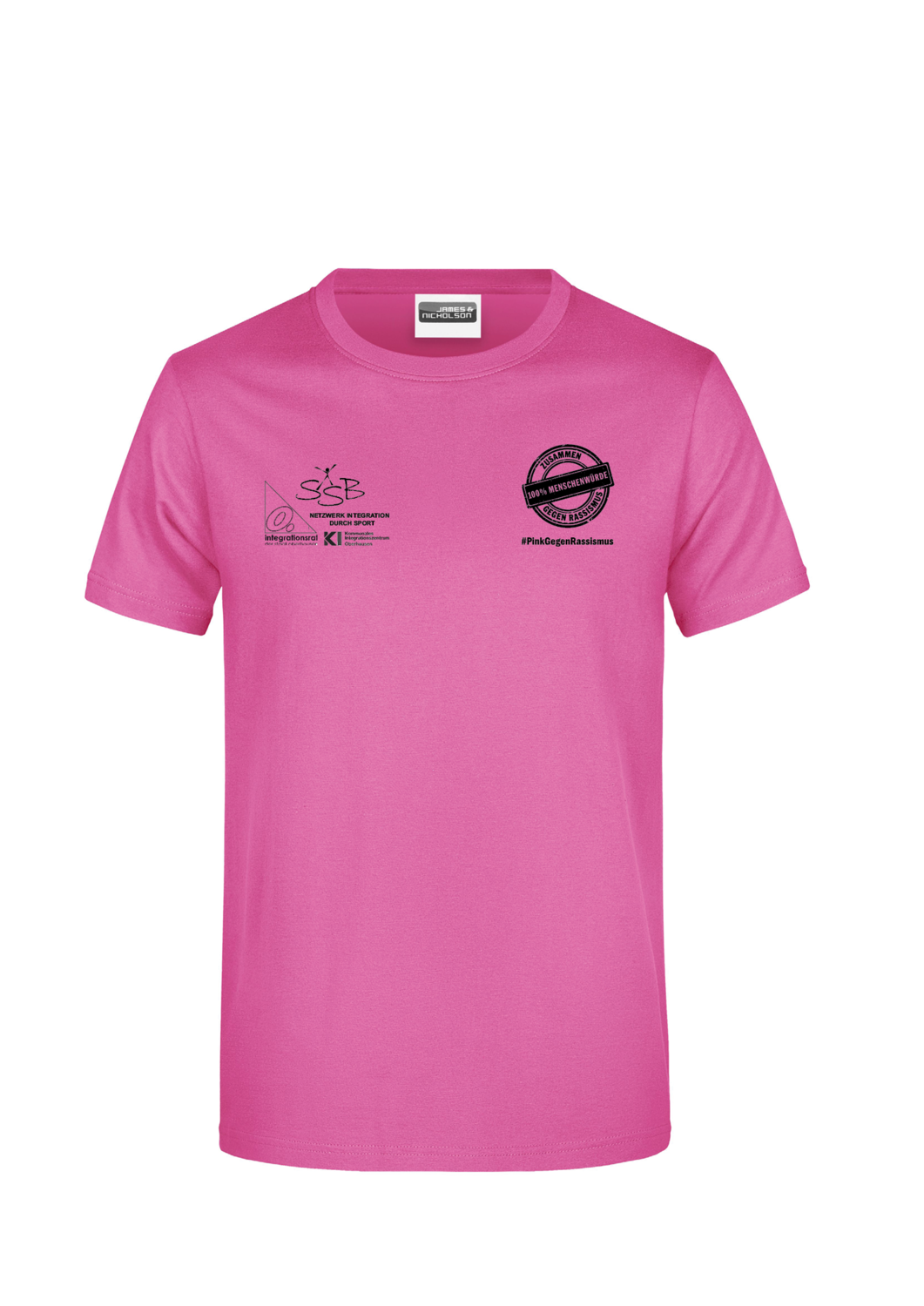 T-Shirt zur Aktion #PinkGegenRassismus