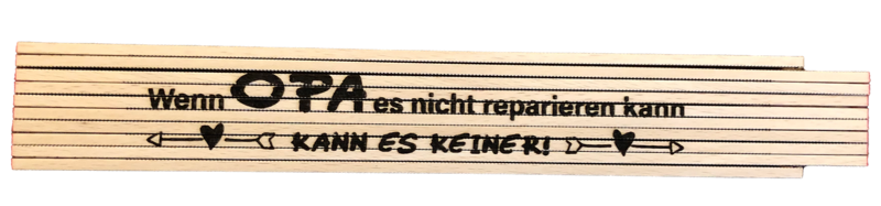 personalisierter Zollstock
