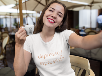 T-Shirt &quot;espresso&quot;