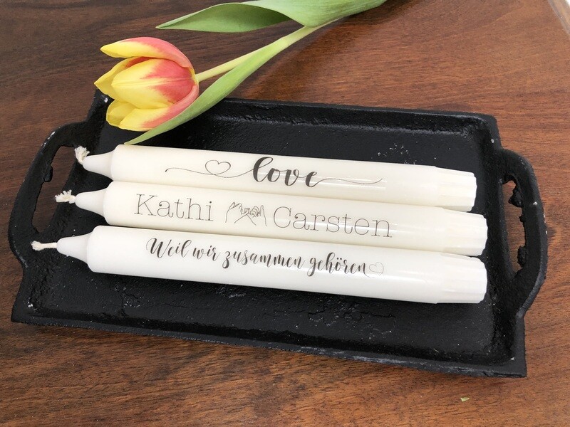 Stabkerzen &quot;LoVe&quot;