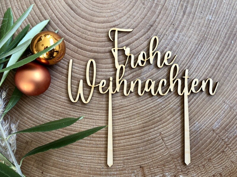 Kuchentopper "Frohe Weihnachten" Kuchentopper "Frohe Weihnachten"