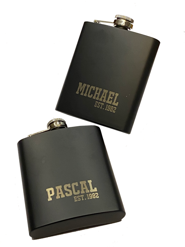 Personalisierter Flachmann