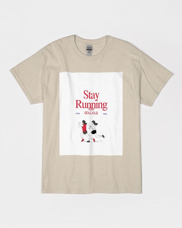 “NEW” Men&#39;s (co.c.o.a merch) &quot;STAY RUNNIN&quot; after CO.C.O.A