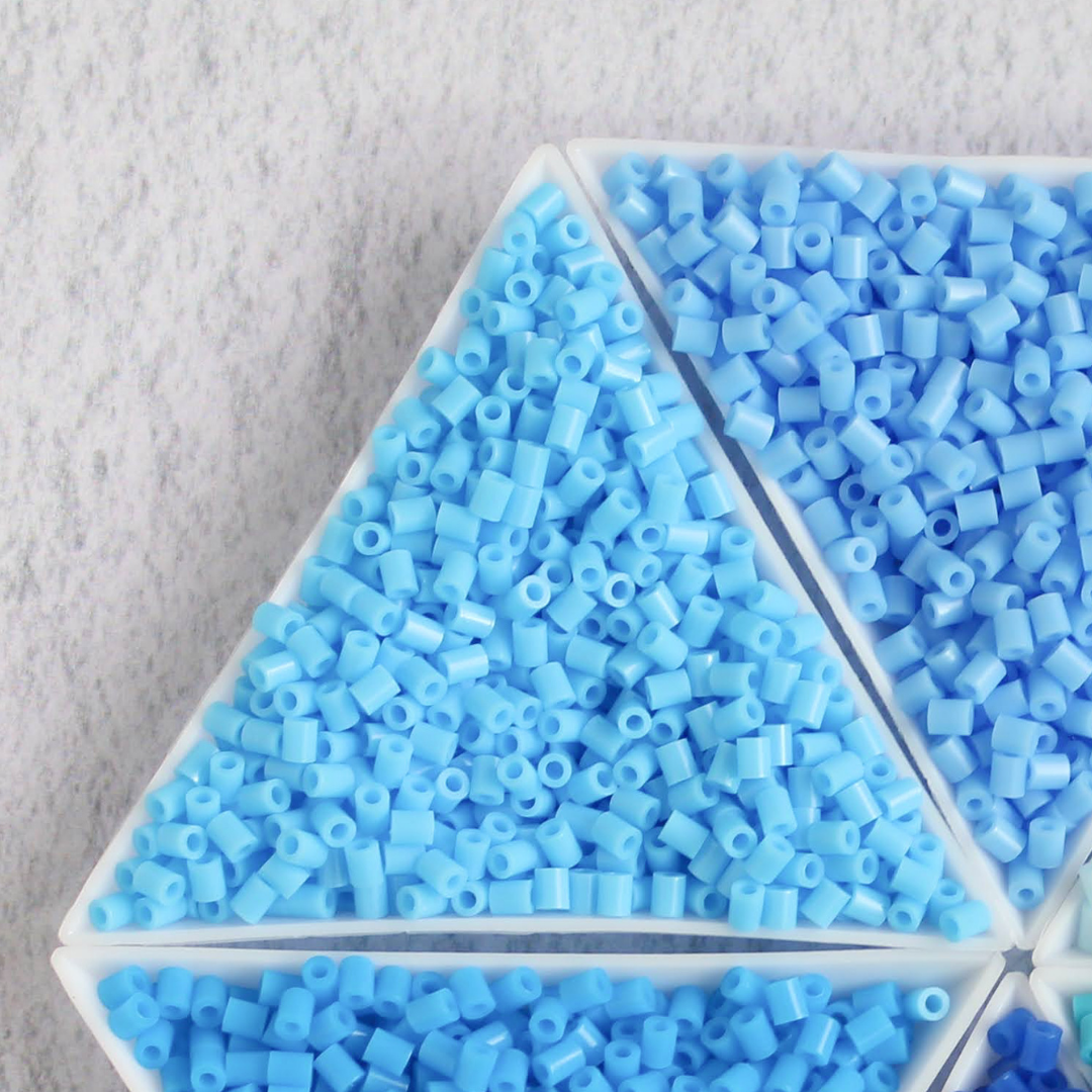 Mini Beads Azules, Color: A19, Cantidad: 1000