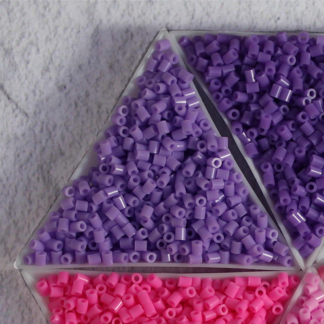 Mini Beads Morados, Color: A25, Cantidad: 1000