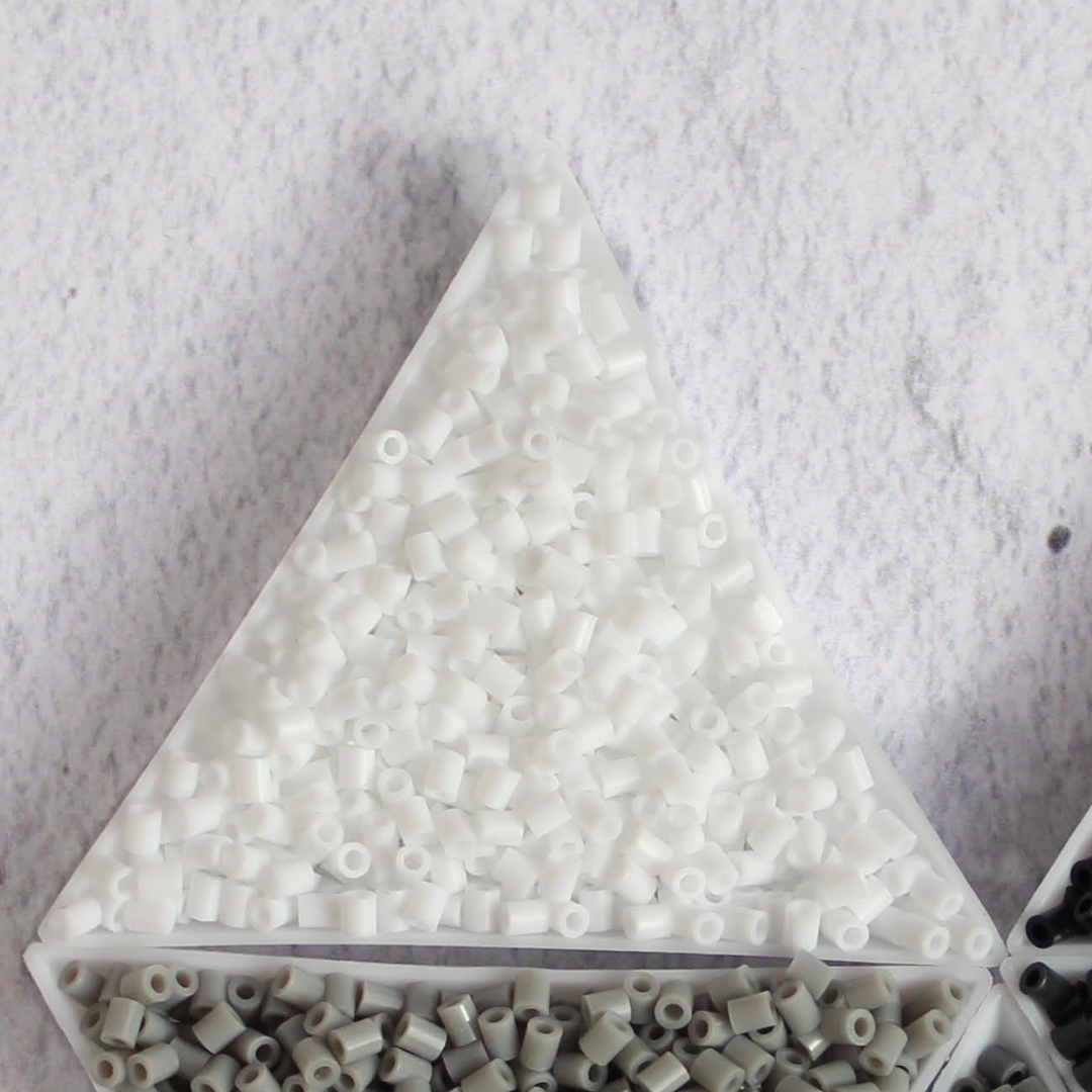 Mini Beads Blancos, Cantidad: 1000
