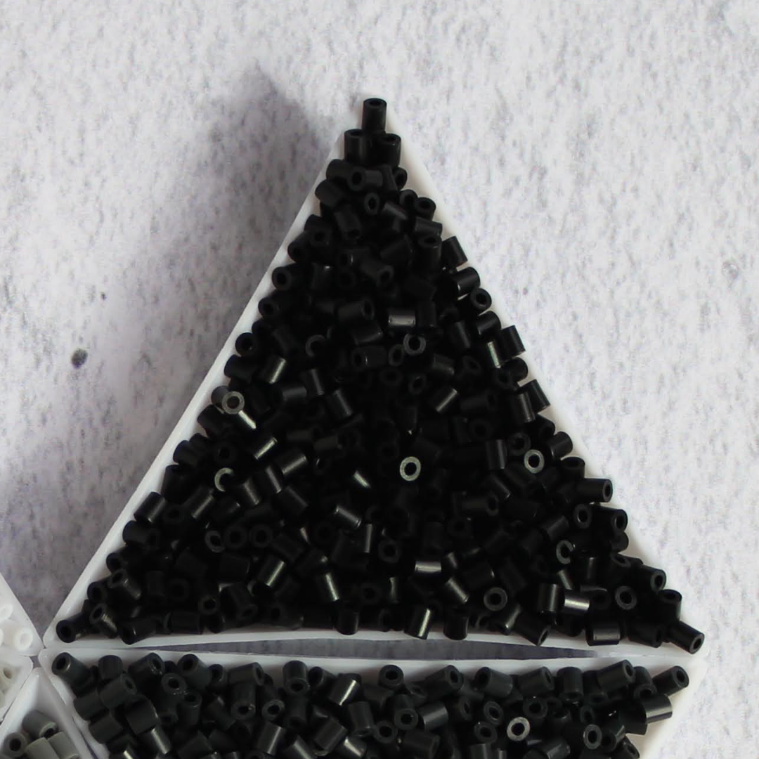 Mini Beads Negros, Cantidad: 1000