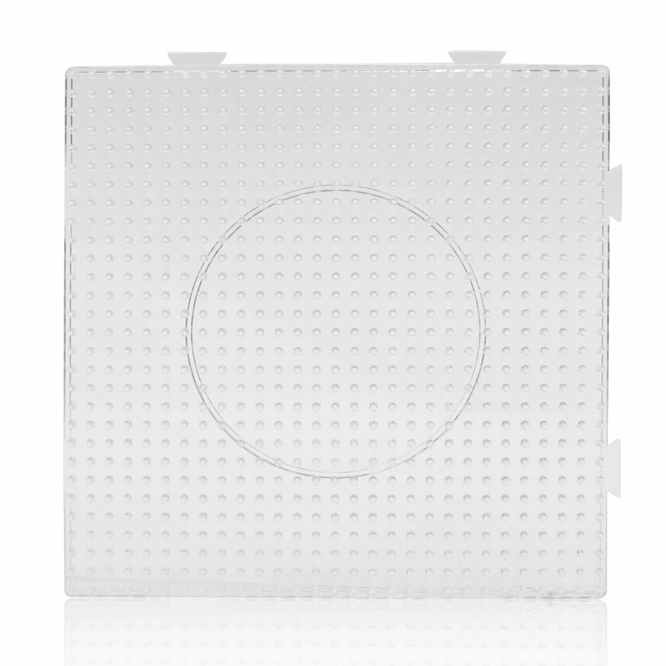 Placa Cuadrada Midi Beads Transparente 
