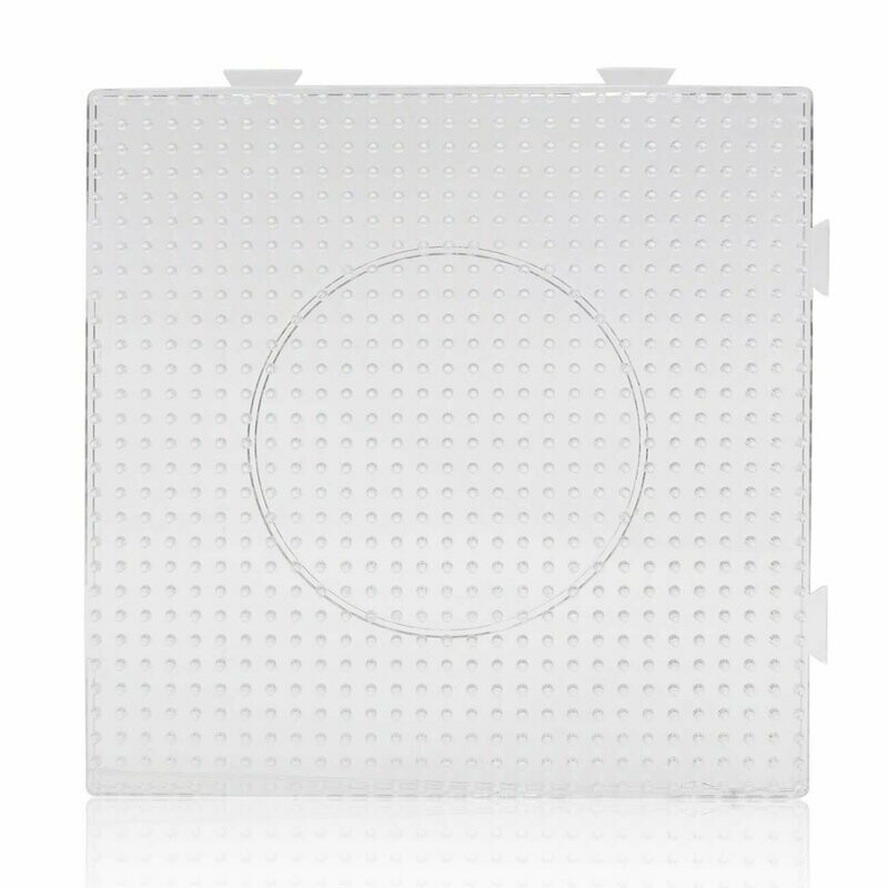 Placa Cuadrada Midi Beads Transparente 