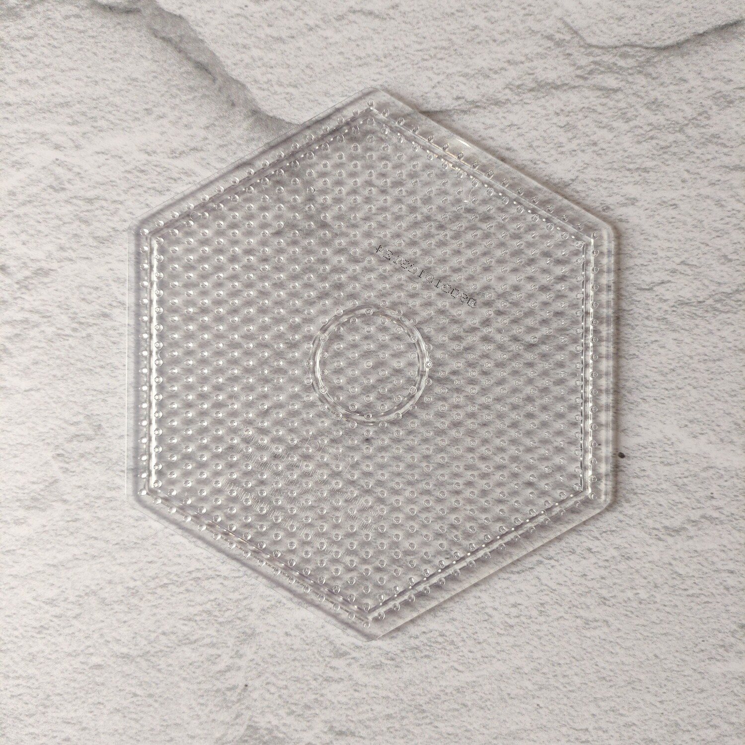 Placa Hexagonal Transparente Midi Beads - Perler