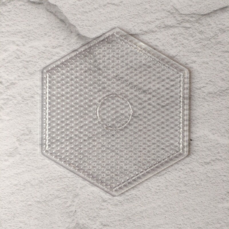 Placa Hexagonal Transparente Midi Beads - Perler