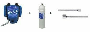 Brita kop, slangen en waterontharder Purity c150