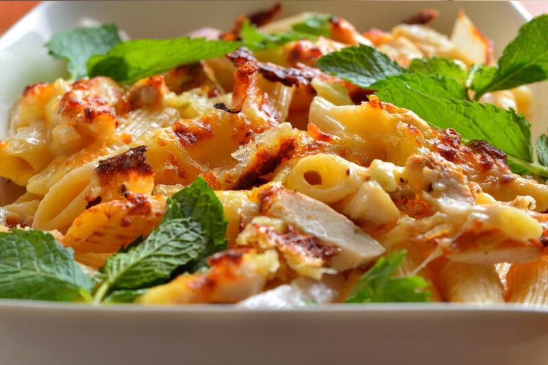 Individual Chicken Leek & Cheese Pasta Bake