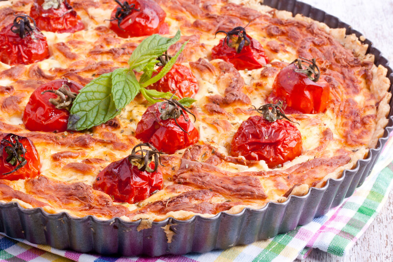 Individual Tomato & Basil Tart