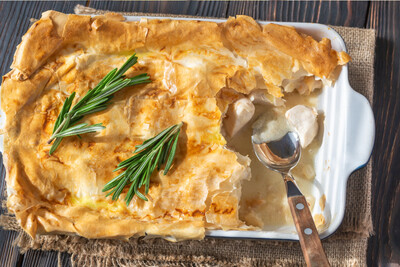 Chicken & Yorkshire Ham Pie - Family Size serves 4 -5 portions