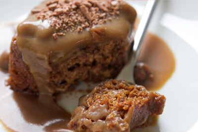 Sticky Toffee Pudding with Toffee Sauce -Family size serves 4