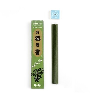 Bastoncini di Incenso Giapponese Morning Star al Tè Verde