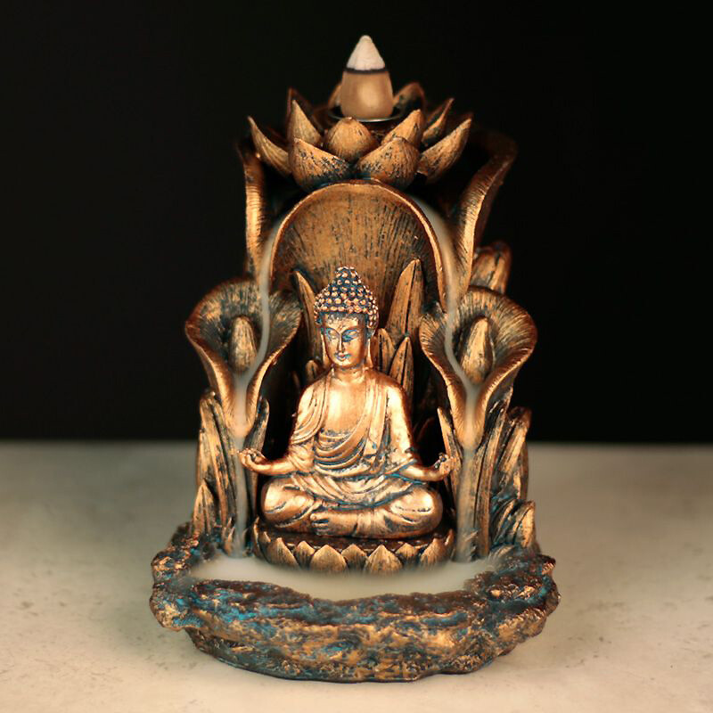 Brucia Incenso con Effetto a Cascata - Buddha Thailandese