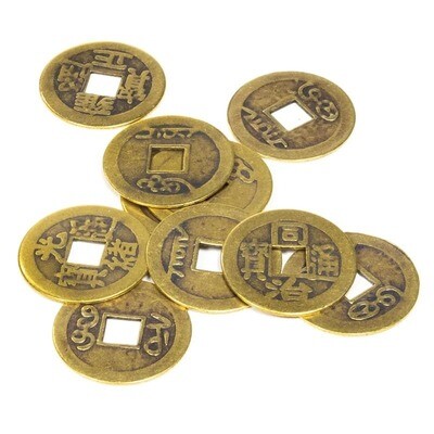 10 Monete cinesi della fortuna Feng Shui