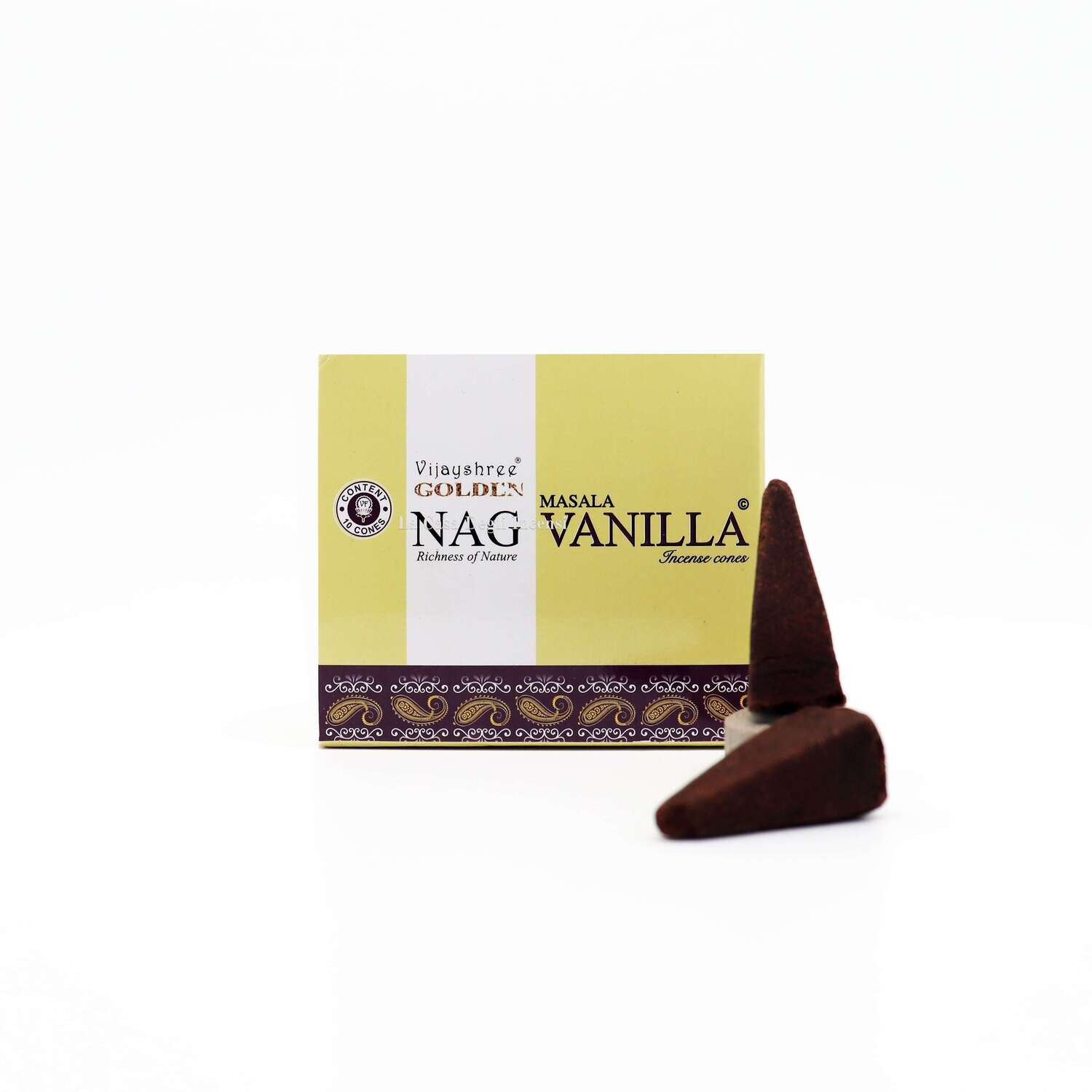 Golden Nag Vaniglia - Coni d'incenso Vijayshree