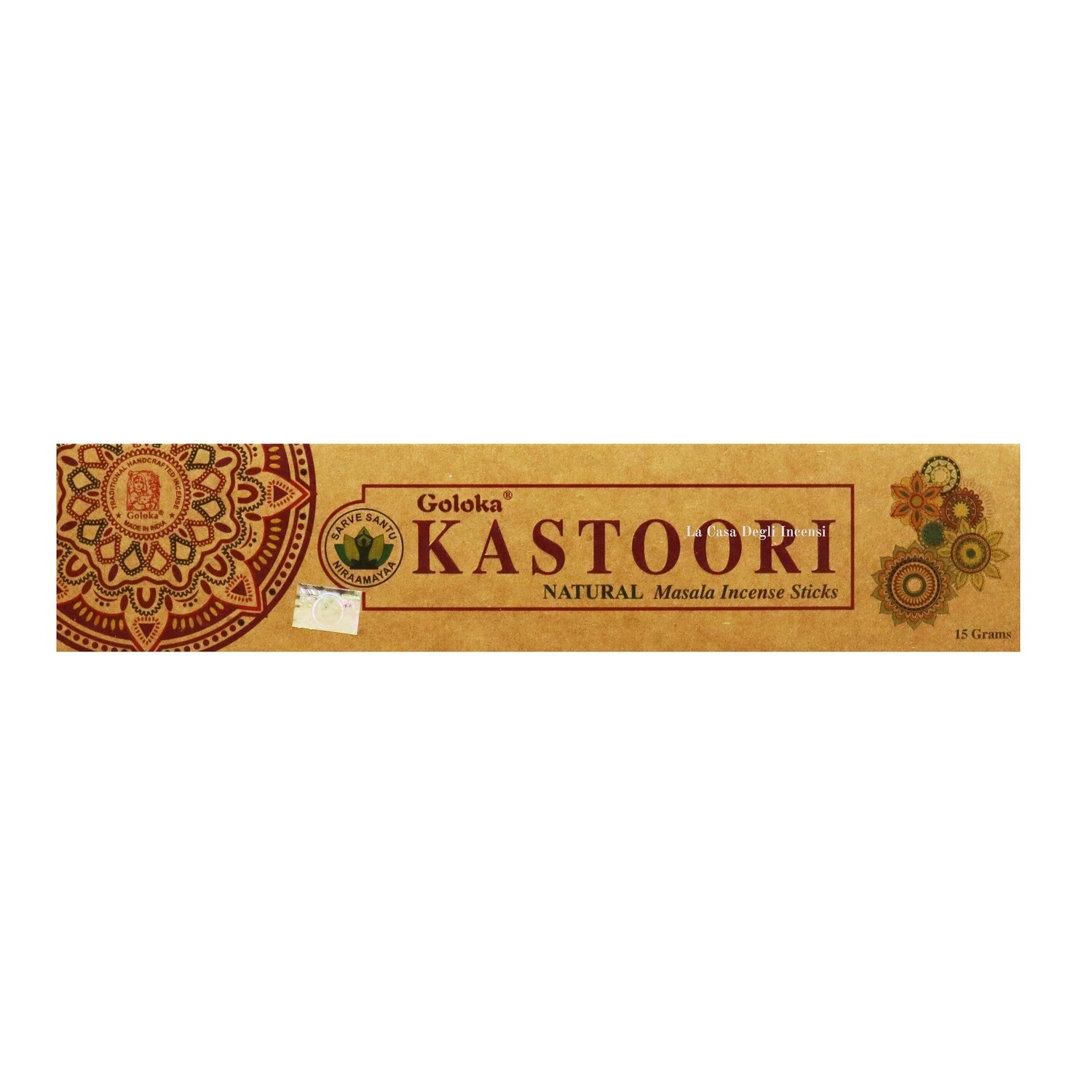 Kastoori (Muschio)  - Bastoncini di Incenso Goloka