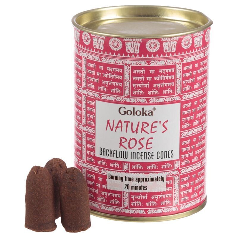 Coni d'Incenso Goloka Backflow - Rosa Naturale