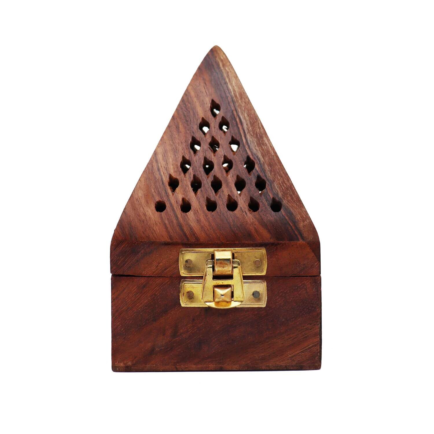 Scatola in legno Piramidale porta coni d’incenso