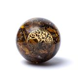 Sfera di Orgonite e Occhio di Tigre - Albero della vita