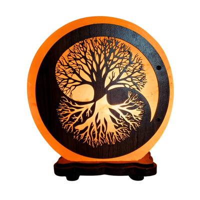 Lampada di Sale 5kg - Albero della Vita Ying e Yang